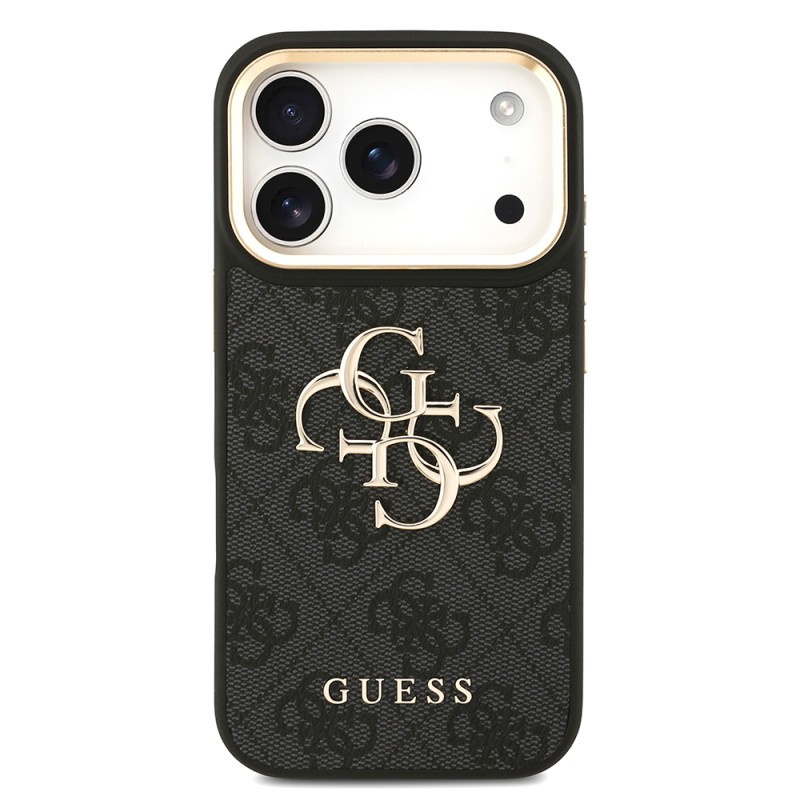 Apple iPhone 18 Pro Kılıf Guess Orjinal Lisanslı 4G Büyük Metal Logolu Kalın Askılı Kapak - 5