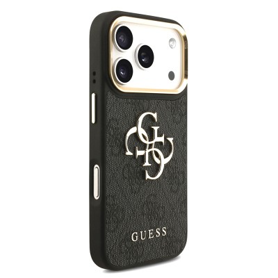 Apple iPhone 18 Pro Kılıf Guess Orjinal Lisanslı 4G Büyük Metal Logolu Kalın Askılı Kapak - 6