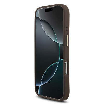 Apple iPhone 18 Pro Kılıf Guess Orjinal Lisanslı 4G Büyük Metal Logolu Kalın Askılı Kapak - 23
