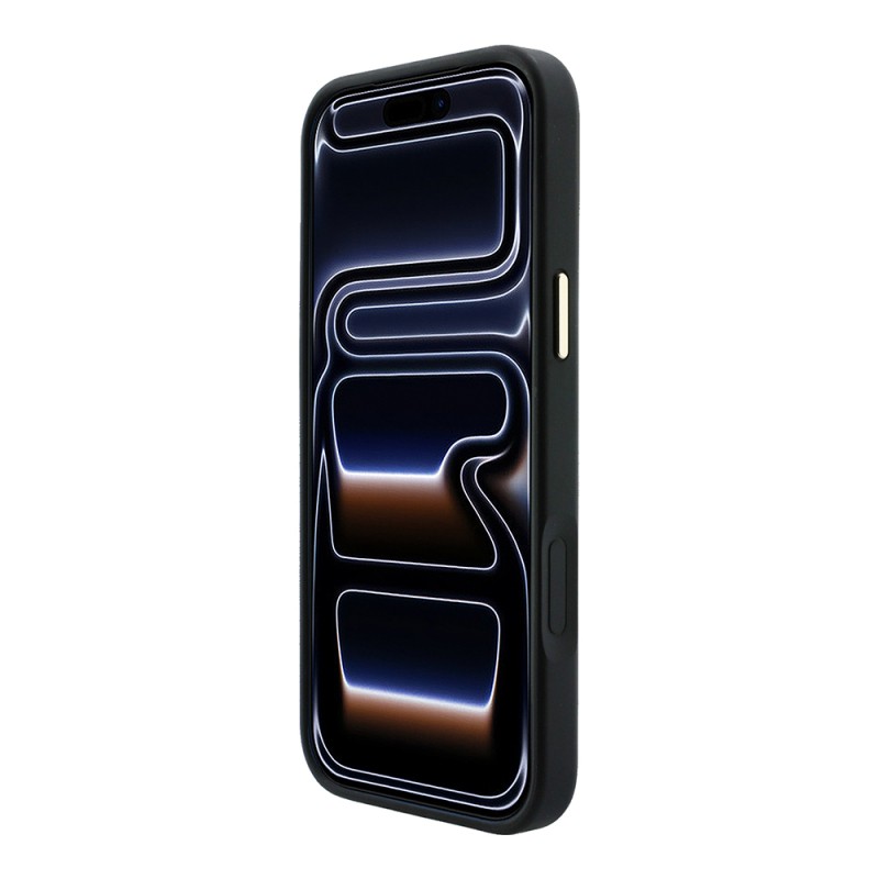 Apple iPhone 18 Pro Kılıf Guess Orjinal Lisanslı M-safe Şarj Özellikli Metal Kamera Çerçeveli C-Magnet 4G Desenli Yazı Logolu Kapak - 13