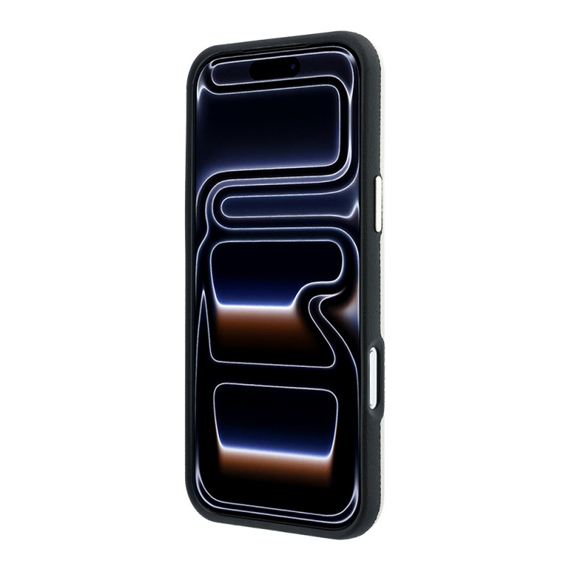 Apple iPhone 18 Pro Kılıf Guess Orjinal Lisanslı M-safe Şarj Özellikli PU Taşlı Metal 4G ve Yazı Logolu Kapak - 13