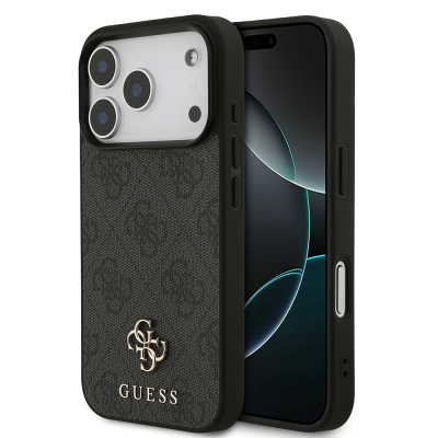 Apple iPhone 18 Pro Kılıf Guess Orjinal Lisanslı M-safe Şarj Özellikli Small 4G Classic Kapak - Guess