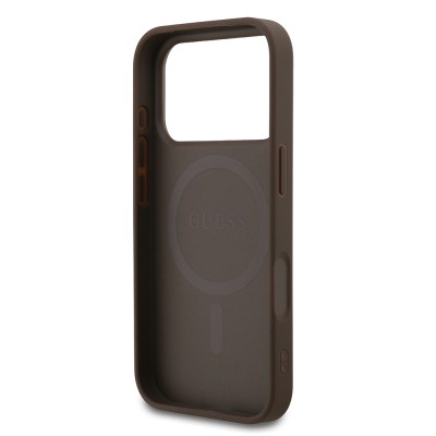 Apple iPhone 18 Pro Kılıf Guess Orjinal Lisanslı M-safe Şarj Özellikli Small 4G Classic Kapak - 23