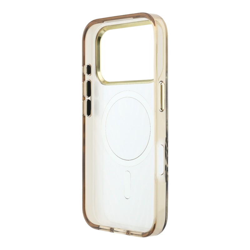 Apple iPhone 18 Pro Kılıf Guess Orjinal Lisanslı M-safe Şarj Özellikli Üçgen Logolu Zebra Desenli Silikon Kapak - 8
