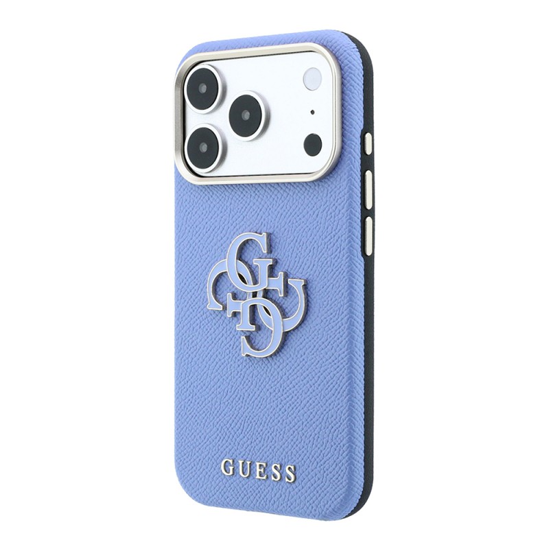 Apple iPhone 18 Pro Kılıf Guess Orjinal Lisanslı PU Yazı ve 4G Büyük Metal Logolu Kapak - 10