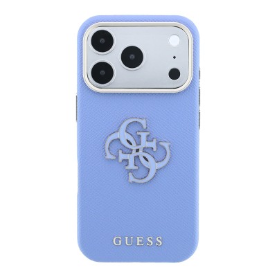 Apple iPhone 18 Pro Kılıf Guess Orjinal Lisanslı PU Yazı ve 4G Büyük Metal Logolu Kapak - 11