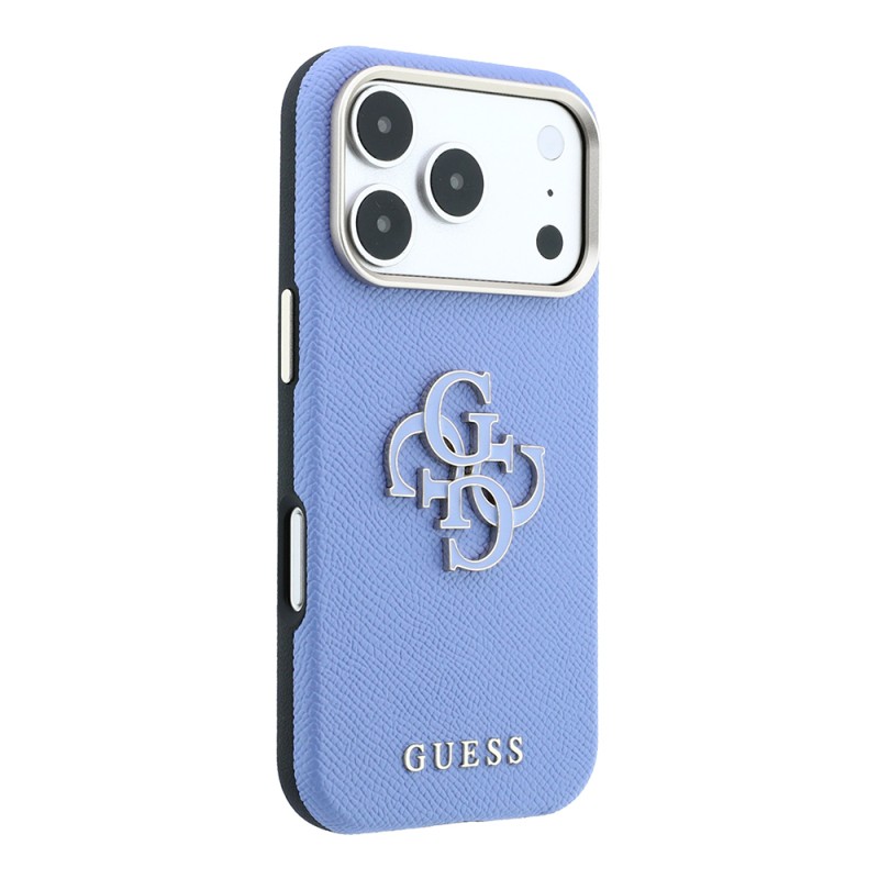 Apple iPhone 18 Pro Kılıf Guess Orjinal Lisanslı PU Yazı ve 4G Büyük Metal Logolu Kapak - 12