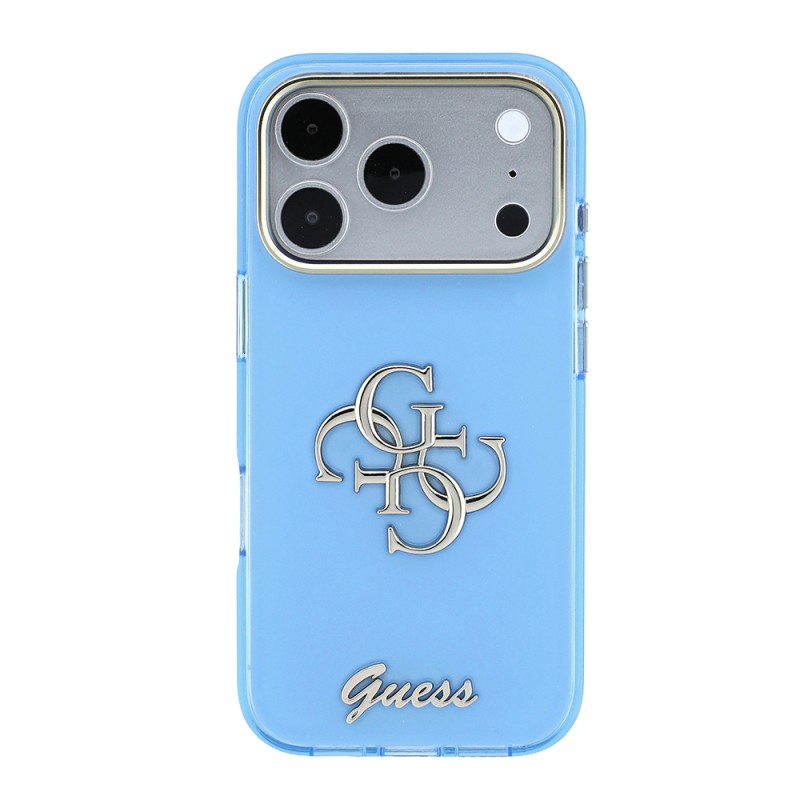 Apple iPhone 18 Pro Kılıf Guess Orjinal Lisanslı Yazı ve 4G Büyük Metal Logolu Silikon Kapak - 22