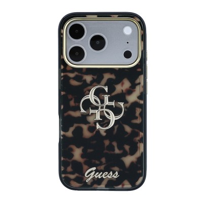 Apple iPhone 18 Pro Kılıf Guess Orjinal Lisanslı Yazı ve 4G Büyük Metal Logolu Silikon Kapak - 36