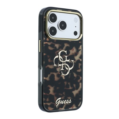 Apple iPhone 18 Pro Kılıf Guess Orjinal Lisanslı Yazı ve 4G Büyük Metal Logolu Silikon Kapak - 37