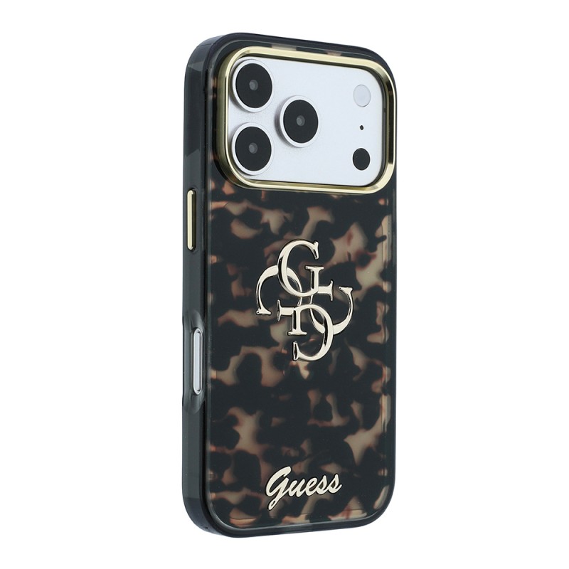 Apple iPhone 18 Pro Kılıf Guess Orjinal Lisanslı Yazı ve 4G Büyük Metal Logolu Silikon Kapak - 37