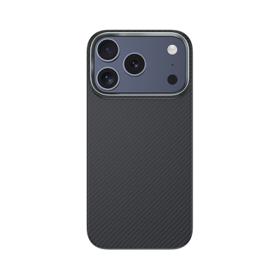 Apple iPhone 18 Pro Kılıf Karbon Fiber M-safe Şarj Özellikli Benks Armor Air Yükseltimiş Kamera Çerçevesi C1 600D Kevlar Kapak - Benks