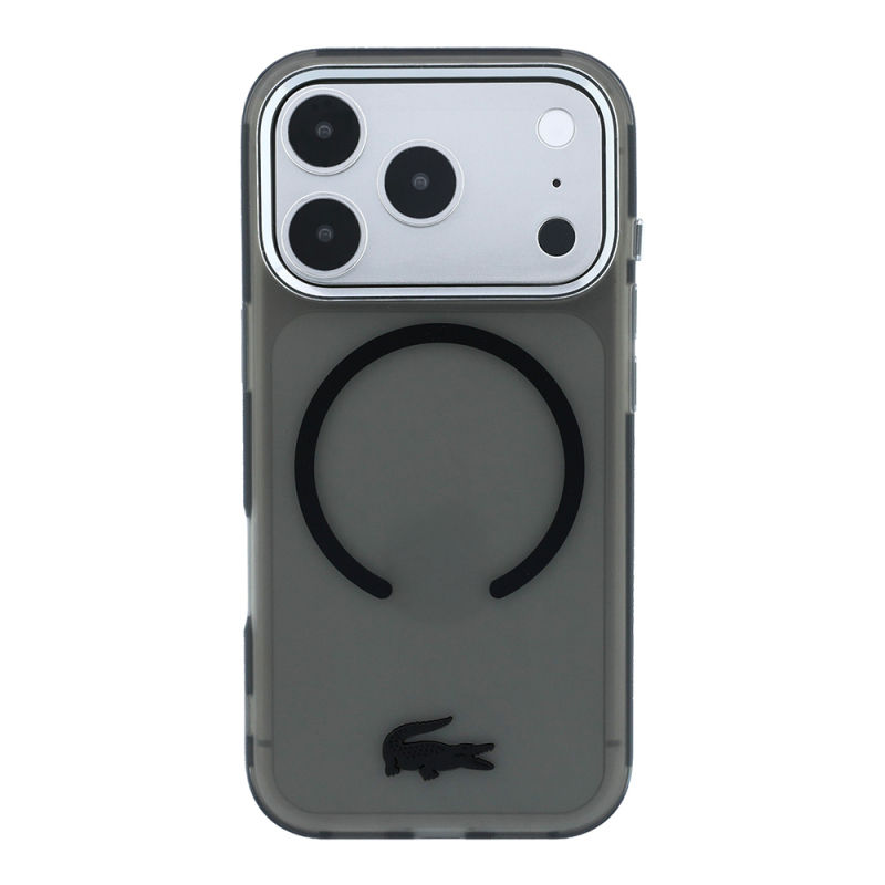 Apple iPhone 18 Pro Kılıf Lacoste Orjinal Lisanslı M-safe C-Magnet İkonik Timsah Logolu IML Frosted Kapak - 20