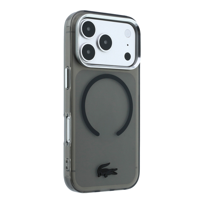 Apple iPhone 18 Pro Kılıf Lacoste Orjinal Lisanslı M-safe C-Magnet İkonik Timsah Logolu IML Frosted Kapak - 21