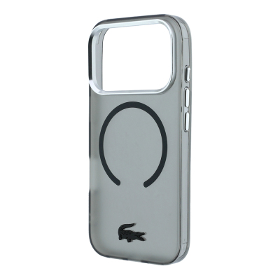 Apple iPhone 18 Pro Kılıf Lacoste Orjinal Lisanslı M-safe C-Magnet İkonik Timsah Logolu IML Frosted Kapak - 23