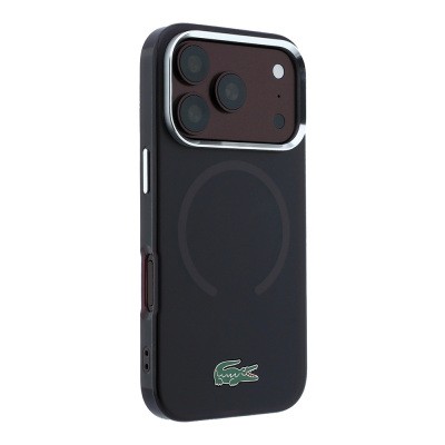 Apple iPhone 18 Pro Kılıf Lacoste Orjinal Lisanslı M-safe Şarj Özellikli Lake Timsah Logolu IML Frosted Kapak - 13