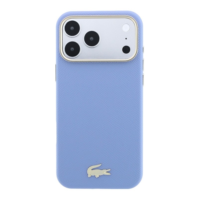 Apple iPhone 18 Pro Kılıf Lacoste Orjinal Lisanslı M-Safe Şarj Özellikli PVC Yarı Pike Desenli Arka Yüzey İkonik Timsah Dokuma Logolu Kapak - 12