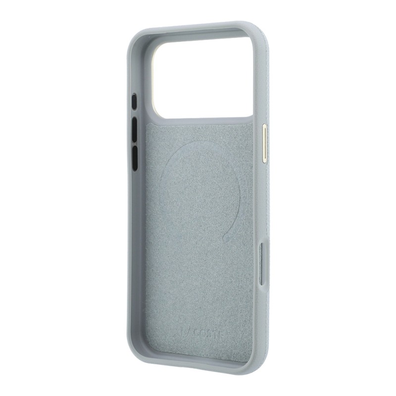 Apple iPhone 18 Pro Kılıf Lacoste Orjinal Lisanslı M-Safe Şarj Özellikli PVC Yarı Pike Desenli Arka Yüzey İkonik Timsah Dokuma Logolu Kapak - 23