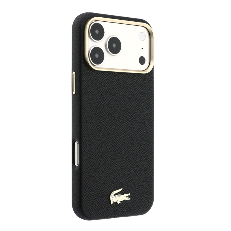 Apple iPhone 18 Pro Kılıf Lacoste Orjinal Lisanslı M-Safe Şarj Özellikli PVC Yarı Pike Desenli Arka Yüzey İkonik Timsah Dokuma Logolu Kapak - 28