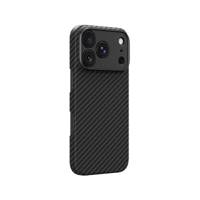Apple iPhone 18 Pro Kılıf M-safe Şarj Özellikli 1500D Aramid Fiber Lens Korumalı Amazingthing Titan Max Serisi Karbon Kapak - 6
