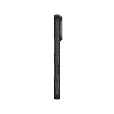 Apple iPhone 18 Pro Kılıf M-safe Şarj Özellikli 1500D Aramid Fiber Lens Korumalı Amazingthing Titan Max Serisi Karbon Kapak - 9