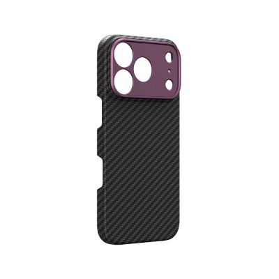 Apple iPhone 18 Pro Kılıf M-safe Şarj Özellikli 1500D Aramid Fiber Lens Korumalı Amazingthing Titan Max Serisi Karbon Kapak - 17