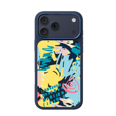 Apple iPhone 18 Pro Kılıf M-safe Şarj Özellikli 3D Baskılı Tasarım Mutural Graffiti Serisi Kapak - Mutural