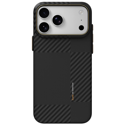 Apple iPhone 18 Pro Kılıf M-safe Şarj Özellikli 600D Metal Kamera Çerçeveli Raptic Aramid Karbon Fiber Geotik Serisi Kapak - Raptic