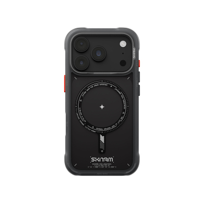 Apple iPhone 18 Pro Kılıf M-Safe Şarj Özellikli Airbag Tasarımlı Skinarma Avion Kapak - Skinarma