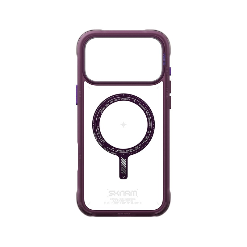Apple iPhone 18 Pro Kılıf M-Safe Şarj Özellikli Airbag Tasarımlı Skinarma Avion Kapak - 26
