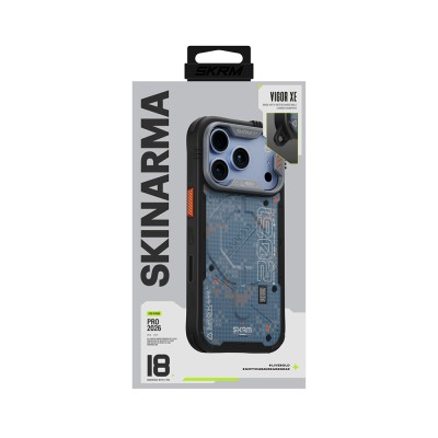Apple iPhone 18 Pro Kılıf M-Safe Şarj Özellikli Airbag Tasarımlı Skinarma Vigor XE Kapak - 10