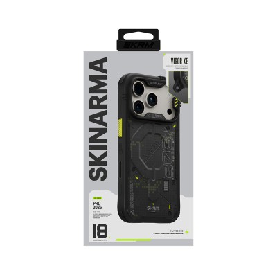 Apple iPhone 18 Pro Kılıf M-Safe Şarj Özellikli Airbag Tasarımlı Skinarma Vigor XE Kapak - 23