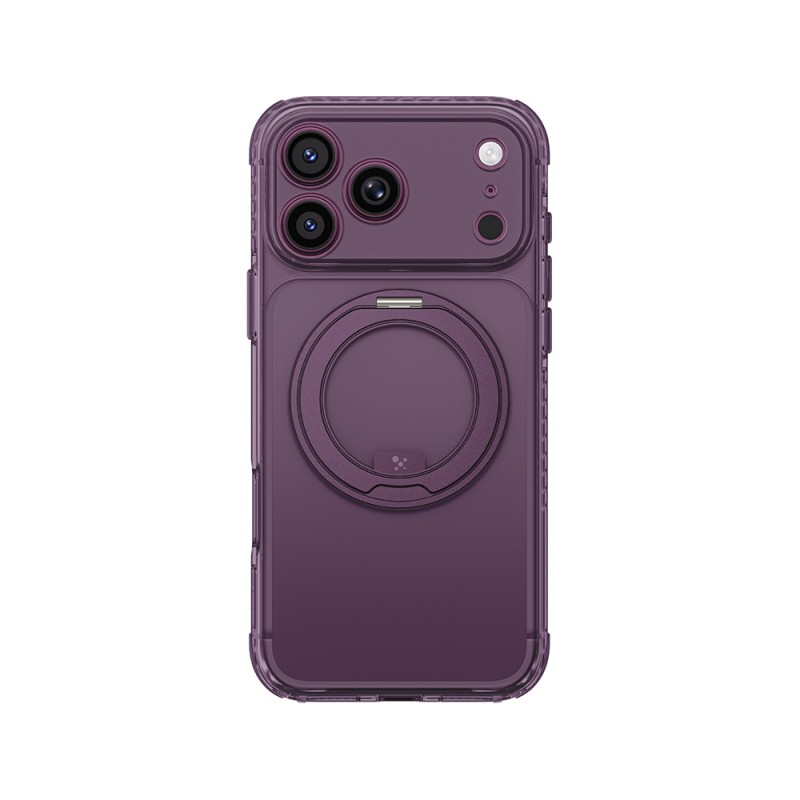 Apple iPhone 18 Pro Kılıf M-Safe Şarj Özellikli Airbag Tasarımlı Standlı Lens Korumalı AmazingThing Titan Pro MagSpin Kapak - 2