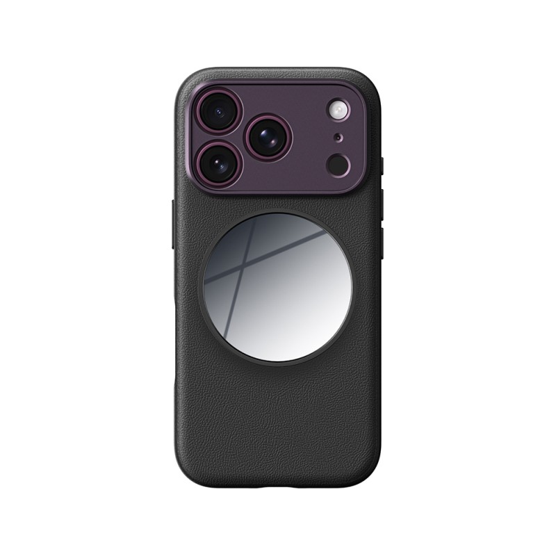 Apple iPhone 18 Pro Kılıf M-safe Şarj Özellikli Amazingthing Glamour Allskin Serisi Aynalı Tutucu Standlı Set - 1