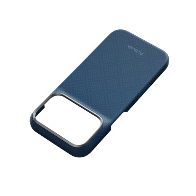 Apple iPhone 18 Pro Kılıf M-safe Şarj Özellikli Aramid Karbon Fiber Pitaka Argyle Serisi Kapak - 7