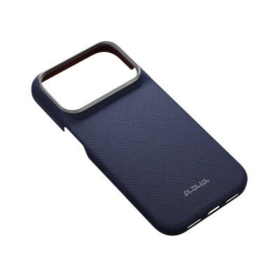 Apple iPhone 18 Pro Kılıf M-safe Şarj Özellikli Aramid Karbon Fiber Pitaka Weaving Serisi Kapak - 7