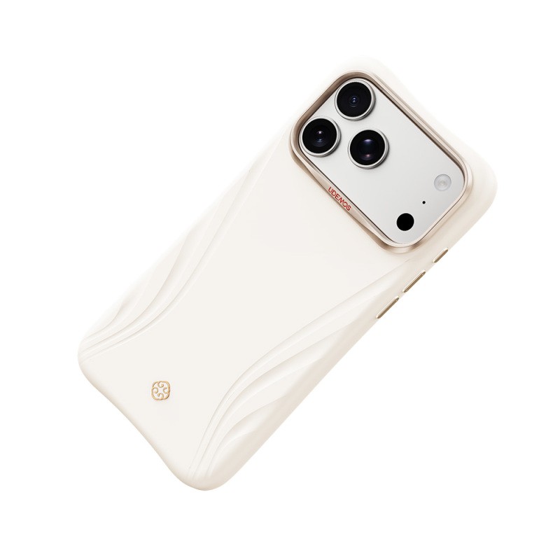 Apple iPhone 18 Pro Kılıf M-Safe Şarj Özellikli Çizgili Logolu Udemos Freedom Serisi Kapak - 4