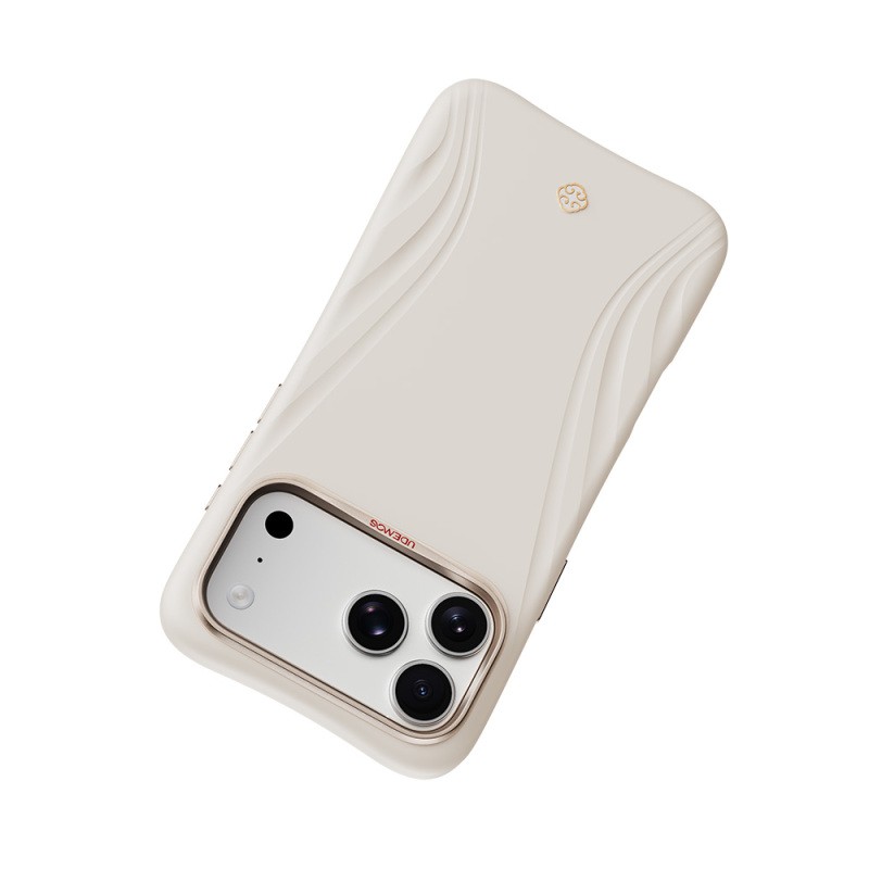 Apple iPhone 18 Pro Kılıf M-Safe Şarj Özellikli Çizgili Logolu Udemos Freedom Serisi Kapak - 5