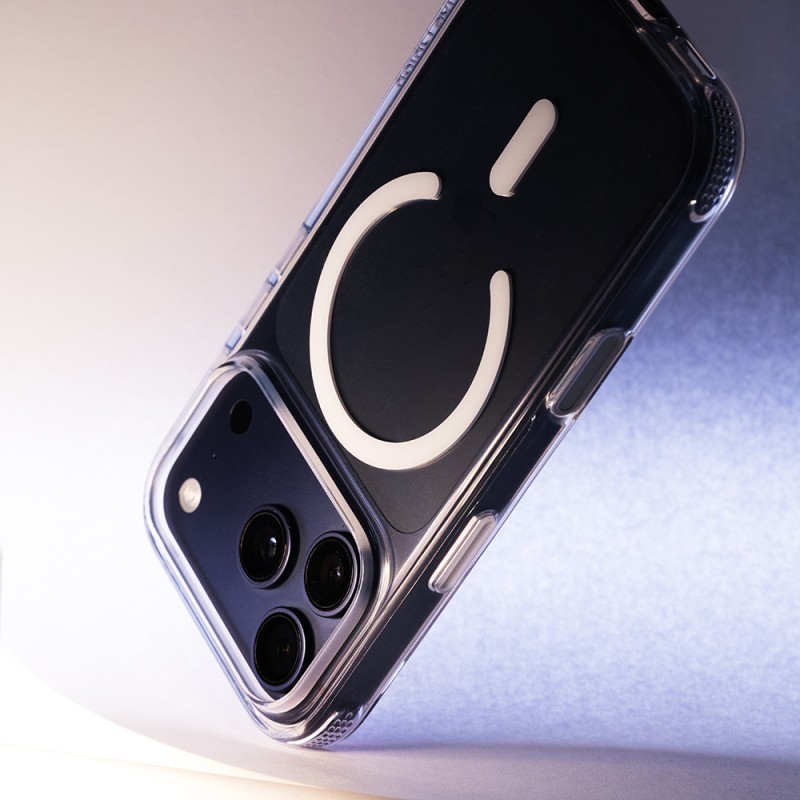 Apple iPhone 18 Pro Kılıf M-safe Şarj Özellikli Native Union Airbag Tasarımlı RE Clear Serisi Kapak - 9