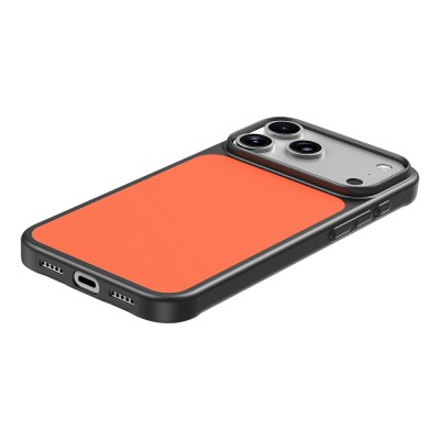Apple iPhone 18 Pro Kılıf M-Safe Şarj Özellikli PU Zore Paris Trexo Sert PC Kapak - 38
