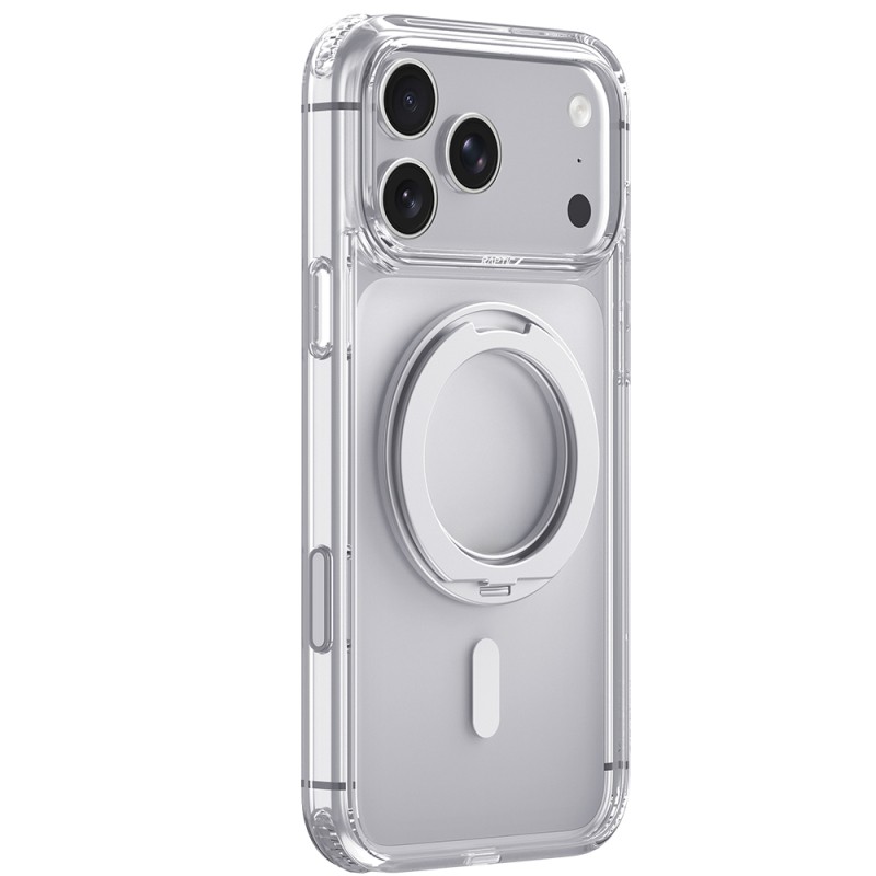 Apple iPhone 18 Pro Kılıf M-safe Şarj Özellikli Raptic Air Stand Serisi Arka Yüzey Standlı Kapak - 3