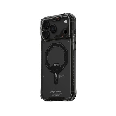 Apple iPhone 18 Pro Kılıf M-safe Şarj Özellikli Şeffaf Airbag Tasarımlı Skinarma Saido Mag-Charge Kapak - 9
