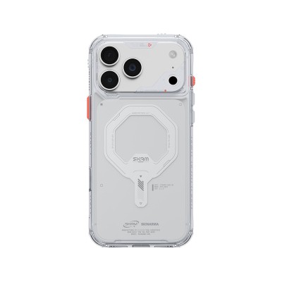 Apple iPhone 18 Pro Kılıf M-safe Şarj Özellikli Şeffaf Airbag Tasarımlı Skinarma Saido Mag-Charge Kapak - 20