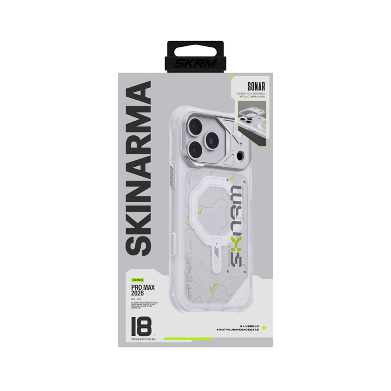 Apple iPhone 18 Pro Kılıf M-safe Şarj Özellikli Skinarma Sonar Kapak - 24