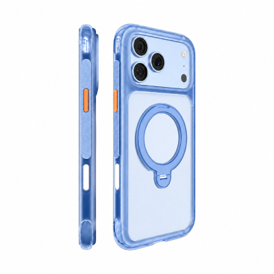 Apple iPhone 18 Pro Kılıf M-safe Şarj Özellikli Standlı Airbag Tasarımlı Mutural Air Shield Serisi Kapak - Mutural