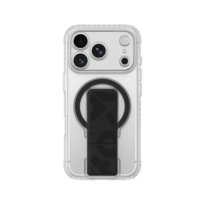 Apple iPhone 18 Pro Kılıf M-safe Şarj Özellikli Standlı Amazingthing Titan Pro Grip Stand Serisi Kapak Siyah