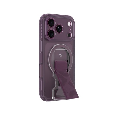 Apple iPhone 18 Pro Kılıf M-safe Şarj Özellikli Standlı Amazingthing Titan Pro Grip Stand Serisi Kapak - 9