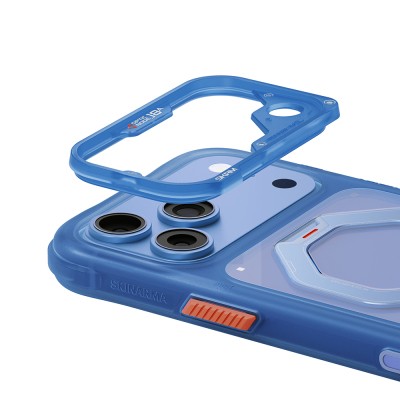 Apple iPhone 18 Pro Kılıf M-safe Şarj Özellikli Standlı Skinarma Saturn Kapak - 13