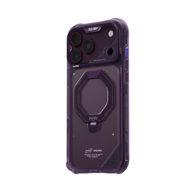 Apple iPhone 18 Pro Kılıf M-safe Şarj Özellikli Standlı Skinarma Saturn Kapak - 19