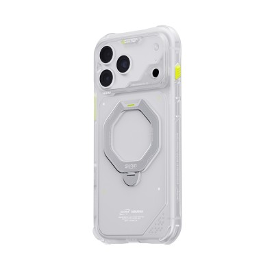 Apple iPhone 18 Pro Kılıf M-safe Şarj Özellikli Standlı Skinarma Saturn Kapak - 40